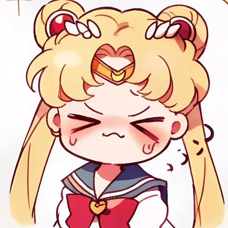 超萌美少女头像表情,挑一张换上吧#美少女战士 #水冰月 #月 - 抖音