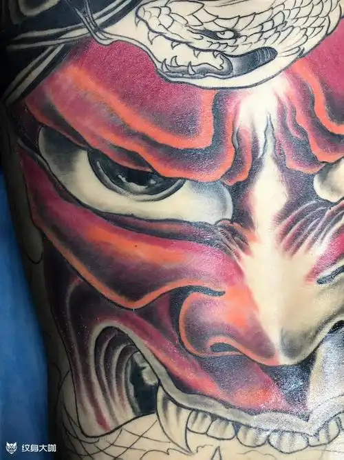 满背般若未完成_纹身图案手稿图片_徐鹏的纹身作品集