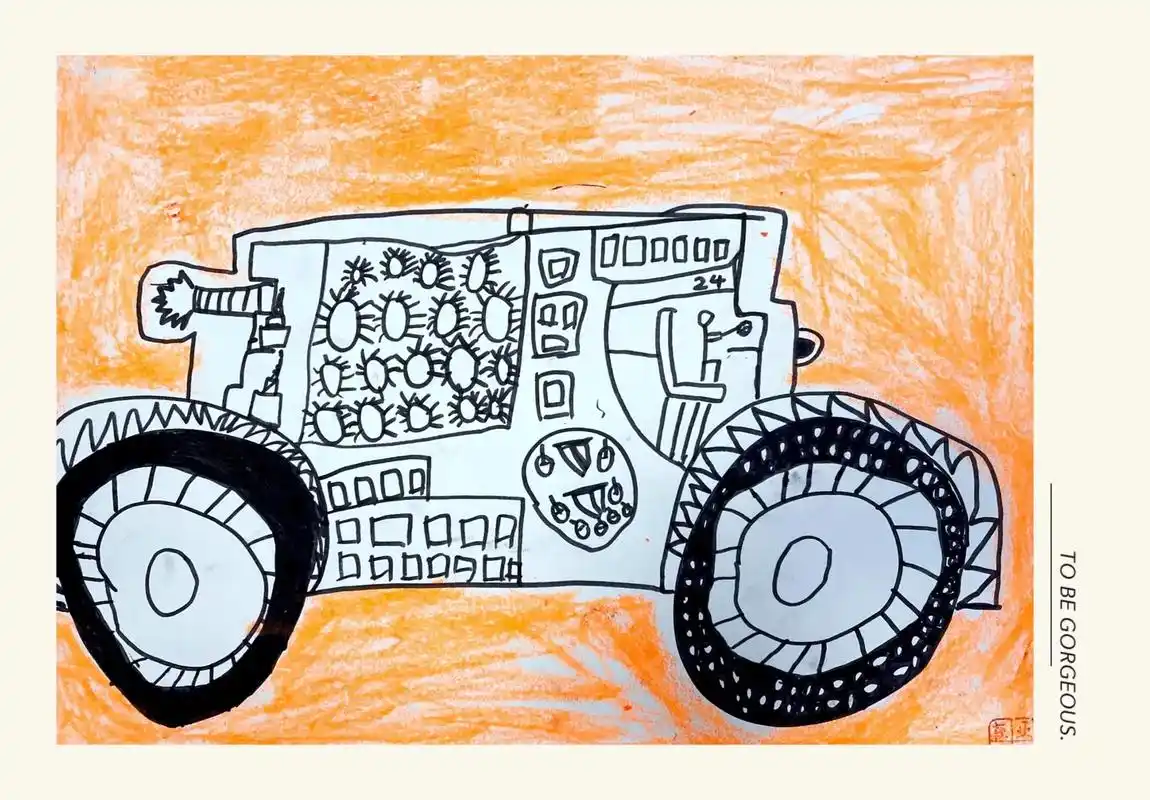 未来汽车设计大赛开始了#一起学画画 #少儿美术教育 #想画 - 抖音