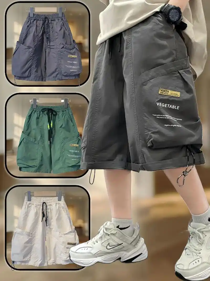 男童五分工装裤来了