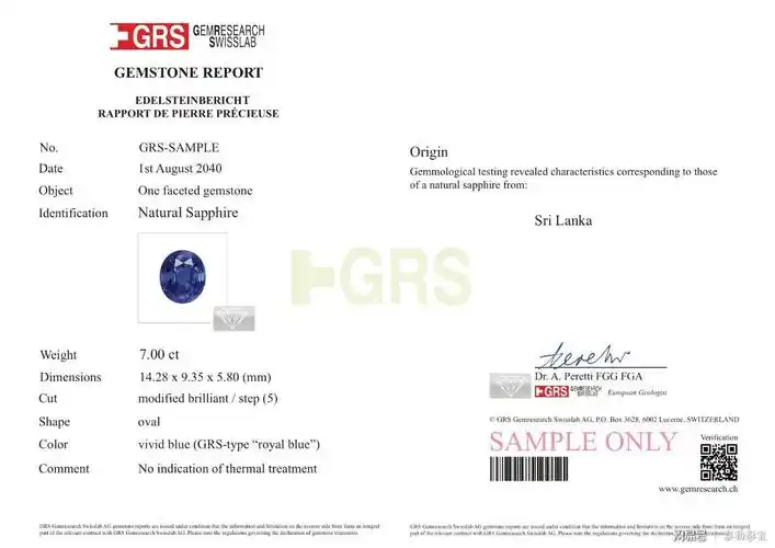 泰勒彩宝带您一起去了解蓝宝石国际鉴定证书grs详解_网易订阅