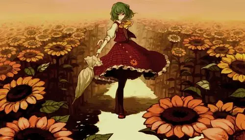 东方project风见幽香 一年四季生活在花的围绕之中,人类,妖怪如果闯入