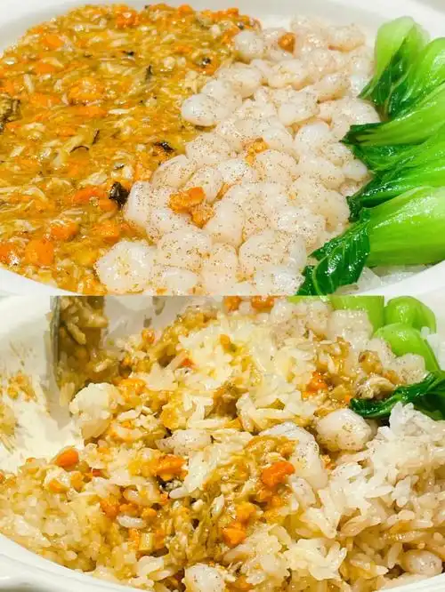 虽然超难订但蟹黄虾仁拌饭真的太好吃了