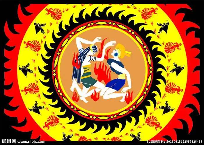 彝族花边图腾设计图__传统文化_文化艺术_设计图库_昵图网nipic.com