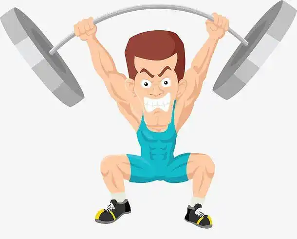 吃力,费力,辛苦,卡通,压力,承受,忍受,撑住,坚持,用力,不容易,举杠铃