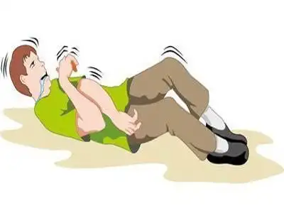 癫痫发作时,病人往往 大叫一声,昏倒在地,四肢抽搐,两眼上视,口吐涎沫