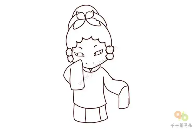 京剧杨门女将穆桂英简笔画怎么画