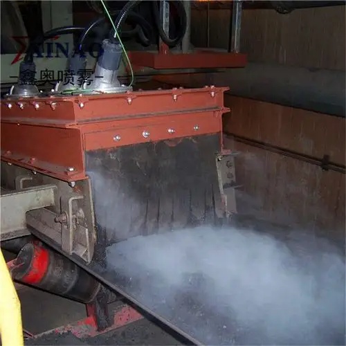 矿石煤矿场破碎厂房皮带机落料口喷雾降尘设备水雾抑尘除尘系统