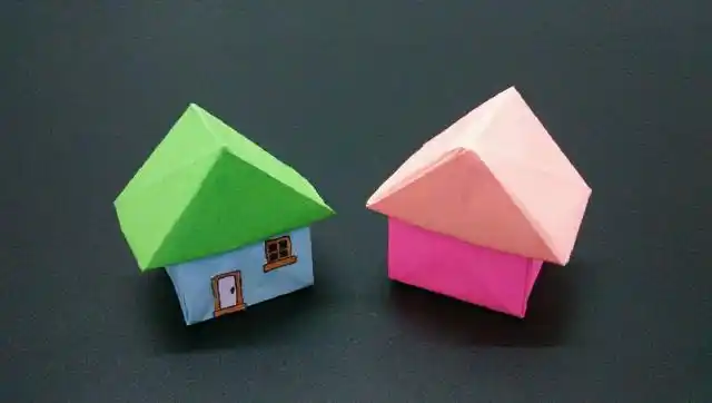 小朋友最喜欢折纸立体小房子,简单漂亮没难度,2分钟不到就学会