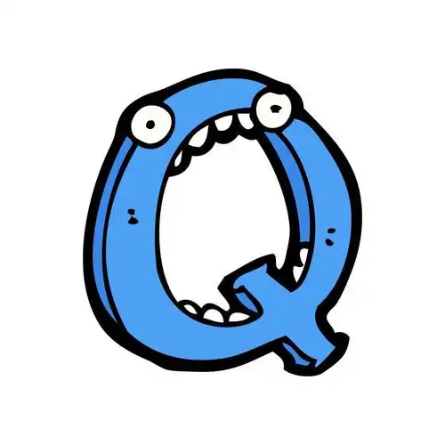 卡通字母 q,卡通字母 q