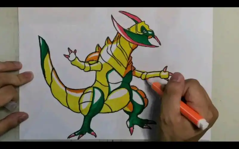 【新手学画】精灵宝可梦之双斧战龙简笔画