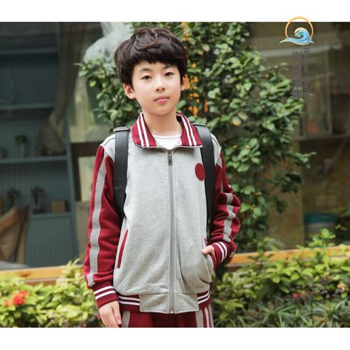学生统一校服棉冬季套装拉链外套长裤凤岗小学校服 冬装外套(备注学校