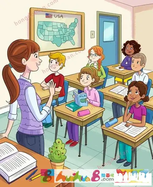 上课啦课堂学习简笔画大全