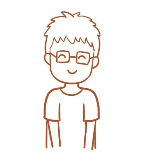 如何画爸爸的简笔画步骤图解