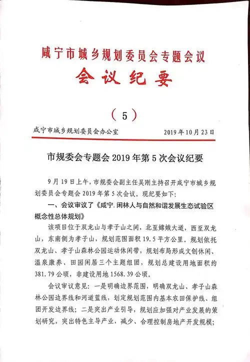 市规委会专题会2019年第5次会议纪要
