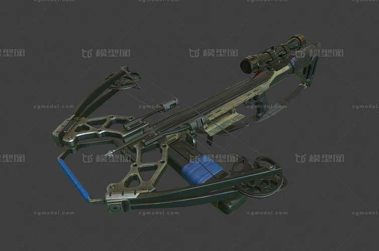 147 pbr次世代 科幻弩枪 连弩 弓_硬核科幻作品_武器冷兵器_cg模型网