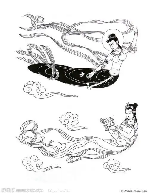 第1页飞天女简笔画图片大全内容有简笔画仙女飞天简笔画儿童敦煌天女