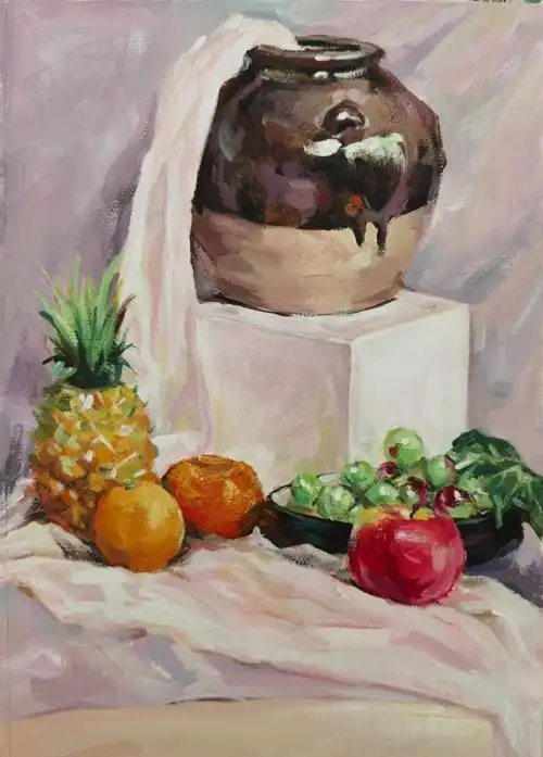 张陆冰水粉画写生作品选!张雅君国画艺术空间精彩推送!