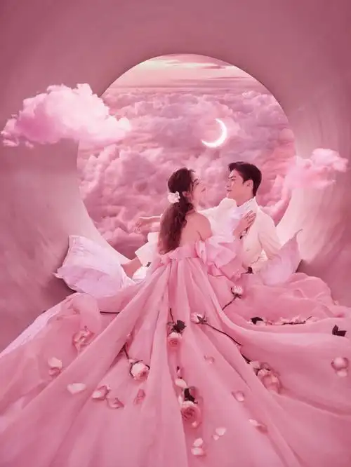 清新,少女心//每个喜欢粉色的女孩心里都藏着公主梦93在婚纱中粉色
