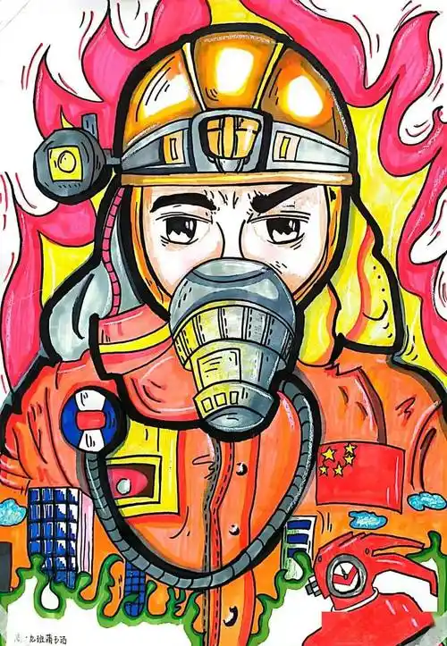 海西州第二届中小学消防主题绘画作品评比展获奖作品展(中学组)_指导