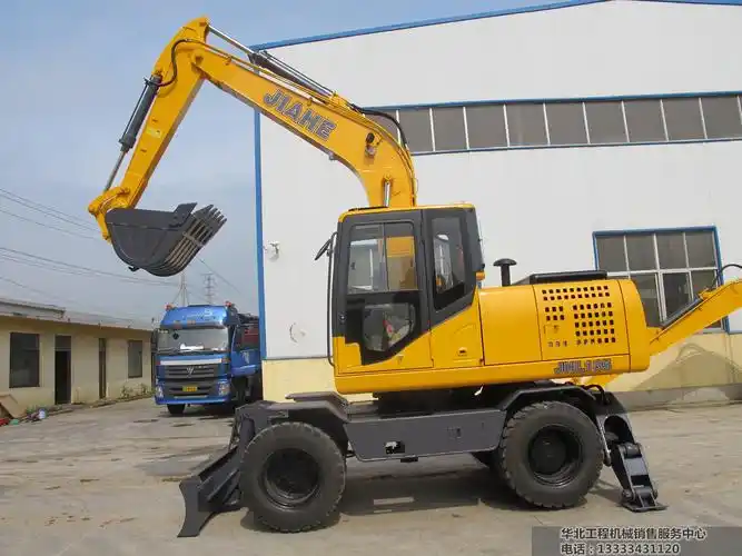 山东济宁 75 85轮式挖掘机 国产 加强型 推土铲 抓.