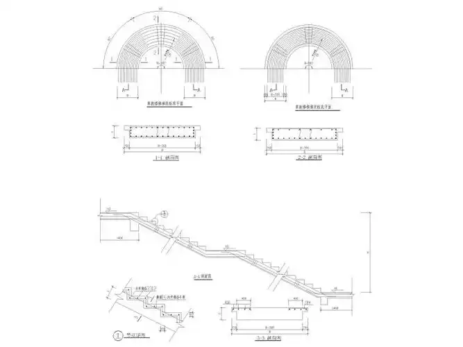 楼梯细部构造及大样图合集(cad)