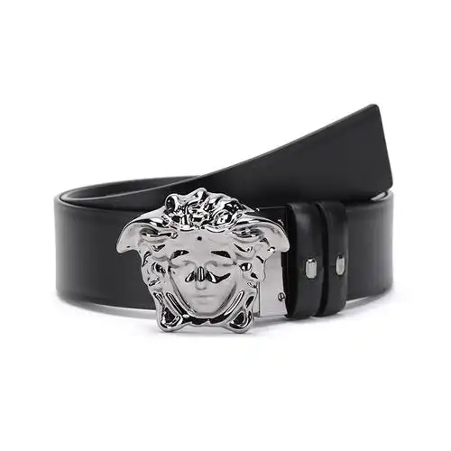 versace范思哲男士牛皮革美杜莎板扣式双面皮带腰带dcu67051a01755