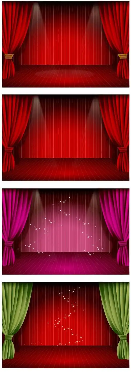 美丽的舞台幕布 - psd素材网