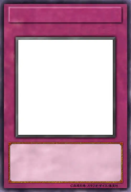 求游戏王的怪物卡模版