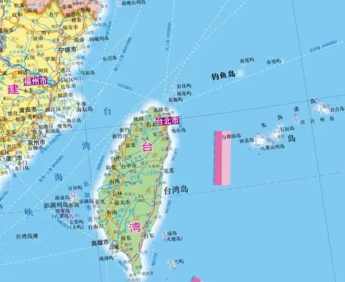 台湾离岛(远岛)位置图