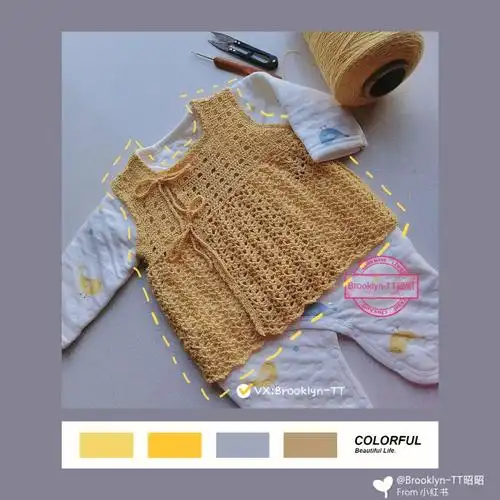 钩织宝宝马甲61附图解