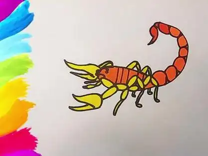 蝎子简笔画_蝎子简笔画霸气_蝎子简笔画彩色 - 抖音