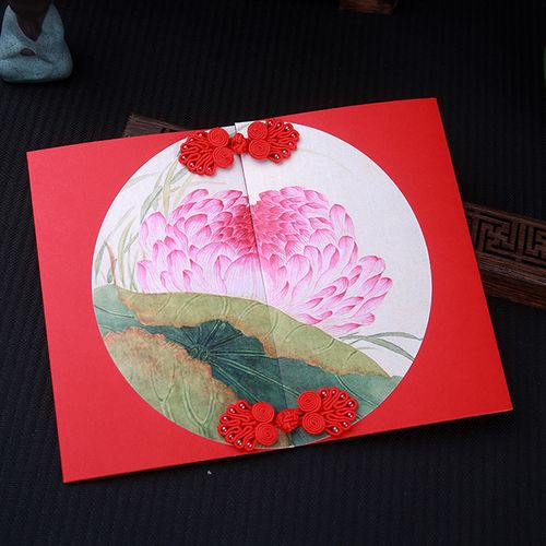 生日贺卡中国签名定做定制风大古风通用节日贺卡