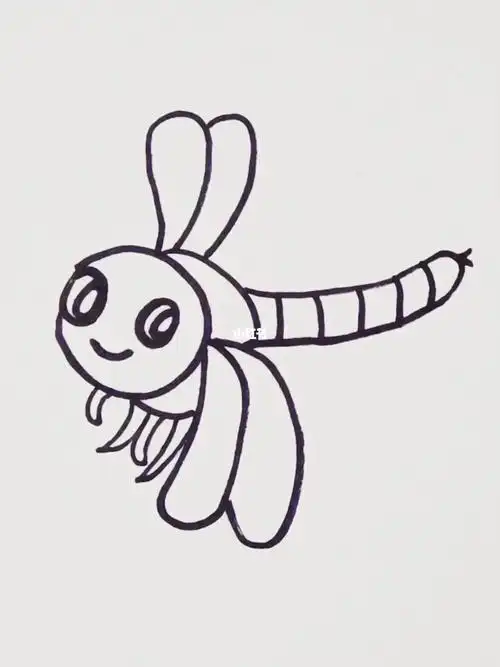 小蜻蜓简笔画