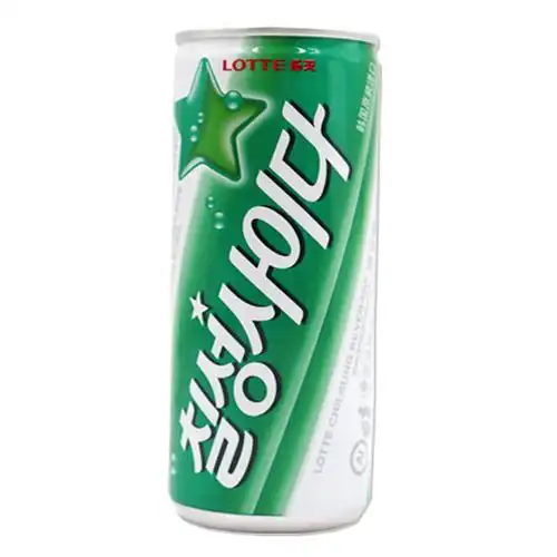 包邮 韩国原装进口乐天七星冰柠碳酸饮料 七