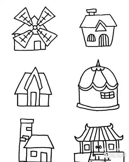 可爱小房子简笔画图片可爱小房子简笔画图片