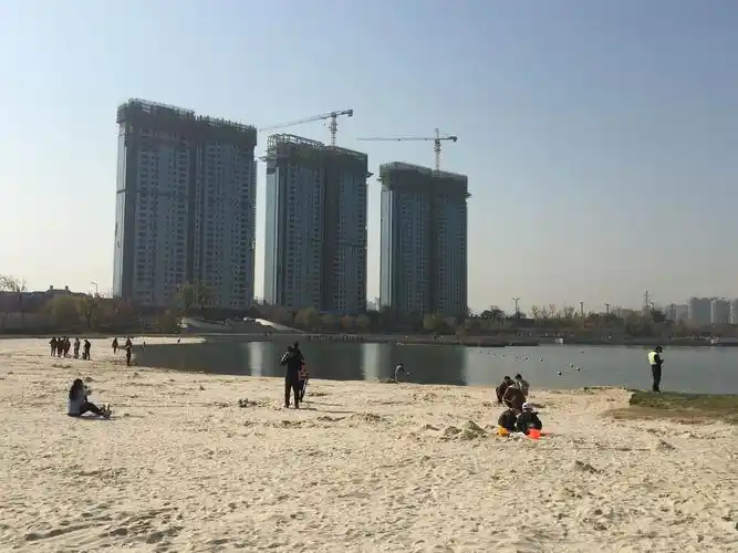 北方的"大海"与沙滩～西咸沣河金湾沙滩乐拍