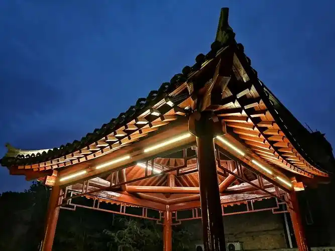 新修的与我家一墙之隔的环城公园夜景