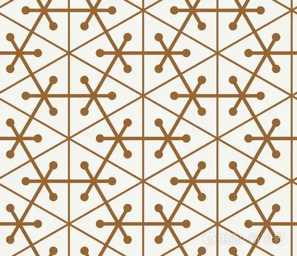 无缝的几何图案简单平面矢量图