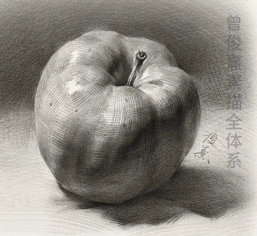 素描静物苹果高清讲解步骤图.#素描 #美术生 #绘画 #画画 - 抖音