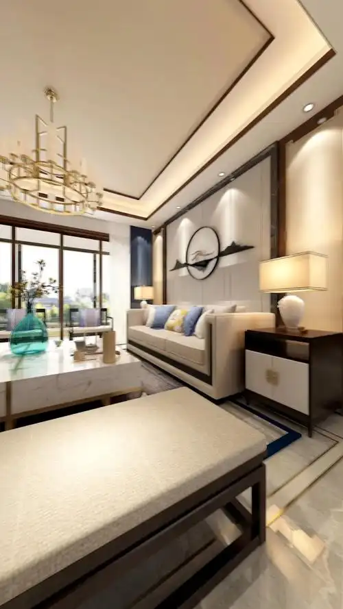 新中式风格打造的现代东方雅奢风格,尽显中式之静雅,四季之灵动