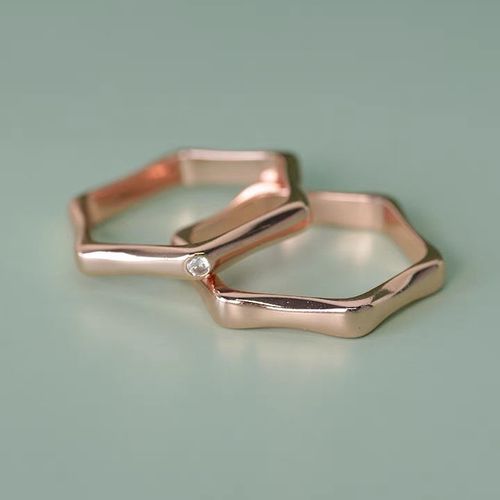 明星同款戒指s925六边形六角螺母静香戒指表白礼物情人节结婚礼物