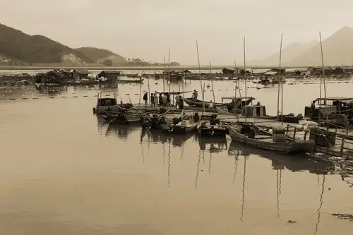 霞浦盐田海上渔村掠影