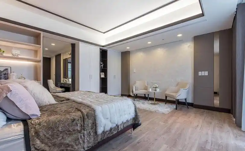 306平米欧式风格别墅卧室装修效果图,吊顶创意设计图