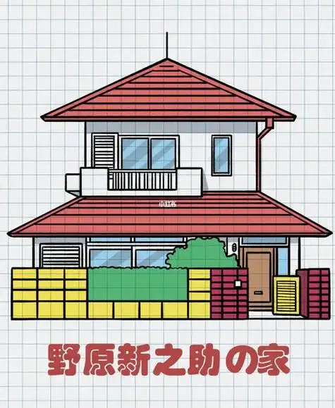 蜡笔小新的房子简笔画集