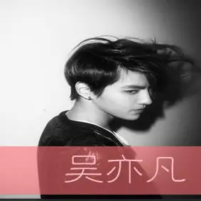 吴亦凡黑白头像