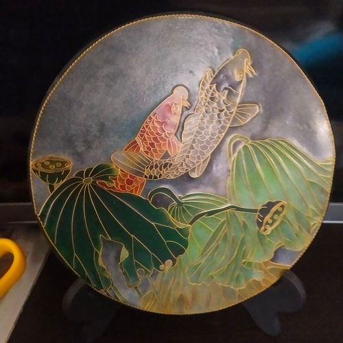 掐丝珐琅工艺摆台成品