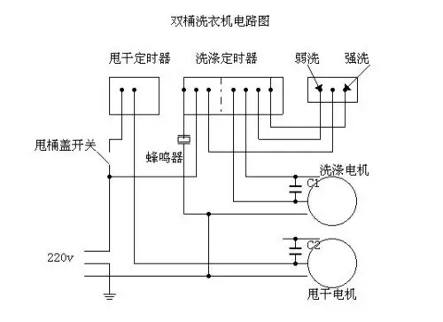 洗衣机定时器接线图7线换6