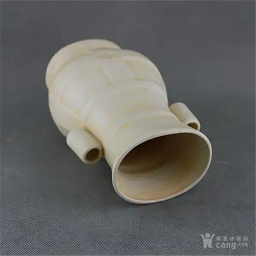 定窑白釉开片贯耳瓶图片_来自藏友xuben456123_陶瓷_地摊交易_华夏