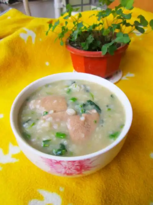 猪肝菜心粥的做法,猪肝菜心粥怎么做好吃,猪肝